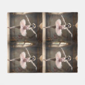 "Tutu-rific! De sierlijke pirouette van de Gibbon Fleece Deken (Voorkant (Horizontaal))