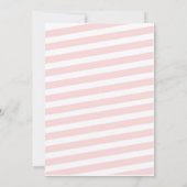 Tutu roze meisje verjaardagsuitnodiging kaart (Achterkant)