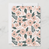 Tutu Schattige Ballerina Bloemen Meisje 2e Verjaar Kaart (Achterkant)