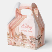 🦊🐰🩰 "TuTu Schattige" Ballerina Party Boxen Bedankdoosjes (Voorkant)