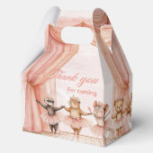 🦊🐰🩰 "TuTu Schattige" Ballerina Party Boxen Bedankdoosjes (Achterkant)