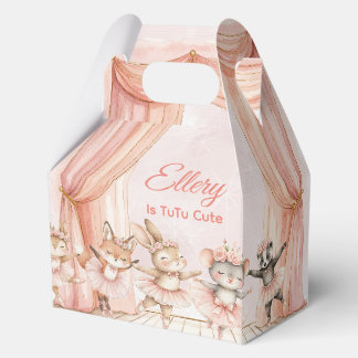 🦊🐰🩰 "TuTu Schattige" Ballerina Party Boxen Bedankdoosjes