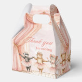 🦊🐰🩰 "TuTu Schattige" Ballerina Party Boxen Bedankdoosjes (Achterkant)