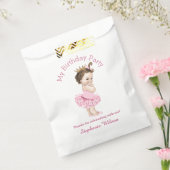 Tutu Schattige Ballerina Verjaardag Brunette Prins Bedankzakje (Gezegeld)