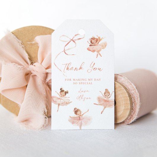 Tutu Schattige Ballerina Verjaardag  Cadeaulabel