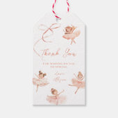 Tutu Schattige Ballerina Verjaardag  Cadeaulabel (Voorkant)