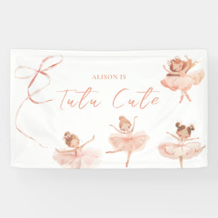 Tutu Schattige Ballerina Verjaardag Spandoek