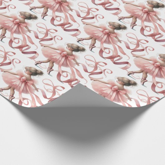 Tutu Schattige | Betoverde Ballerina Verjaardagsfe Cadeaupapier (Hoek)