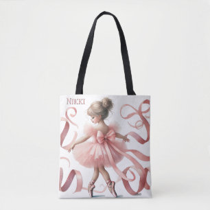 Tutu Schattige   Betoverde Ballerina Verjaardagsfe Tote Bag