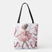 Tutu Schattige | Betoverde Ballerina Verjaardagsfe Tote Bag (Achterkant)