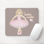 Tutu Schattige (blond) - Mousepad Muismat (Met muis)
