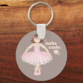 Tutu Schattige (Brunette) - Sleutelhanger (Voorkant)