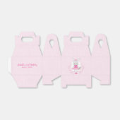 Tutu Schattige Bunny gepersonaliseerd Bedankdoosjes (Uitgevouwen)