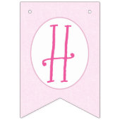 Tutu Schattige Bunny "Happy Birthday" Banner (Tweede vlag)