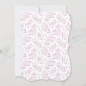 Tutu Schattige Bunny Verjaardagsuitnodiging Kaart (Achterkant)