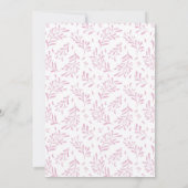 Tutu Schattige Bunny Verjaardagsuitnodiging Kaart (Achterkant)