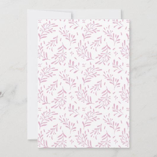 Tutu Schattige Bunny Verjaardagsuitnodiging Kaart (Achterkant)