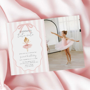 Tutu Schattige Meisjes Tweede Ballerina Verjaardag Kaart