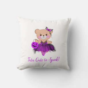 Tutu Schattige voor Spook! Teddy Bear Witch Baller Kussen