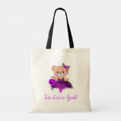Tutu Schattige voor Spook! Teddy Bear Witch Baller Tote Bag (Achterkant)