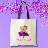 Tutu Schattige voor Spook! Teddy Bear Witch Baller Tote Bag