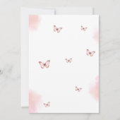 Tutu Schattigee ballerina 2e verjaardagsuitnodigin Kaart (Achterkant)