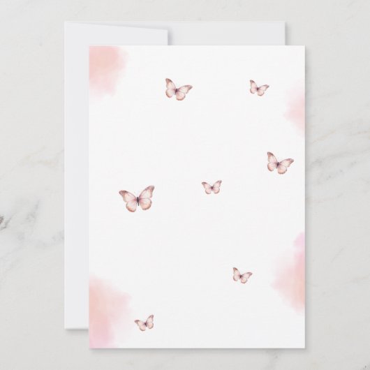 Tutu Schattigee ballerina 2e verjaardagsuitnodigin Kaart (Achterkant)