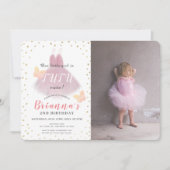 Tutu Schattigee Ballerina Roze & Wit Foto 2e Verja Kaart (Voorkant)