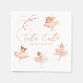 Tutu Schattigee Ballerina Verjaardag Servet (Voorkant)