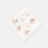 Tutu Schattigee Ballerina Verjaardag Servet (Hoek)