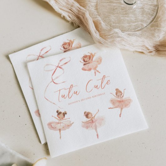 Tutu Schattigee Ballerina Verjaardag Servet