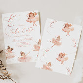 Tutu Schattigee Ballerina Verjaardagsuitnodiging Kaart