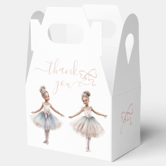 Tutu Schattigee Elegante Ballerina Verjaardag Dank Bedankdoosjes (Geopend)