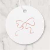 Tutu Schattigee Elegante Ballerina Waterverf Verja Bedankjes Labels (Achterkant)