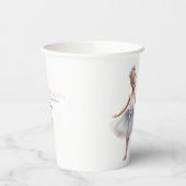 Tutu Schattigee Elegante Ballerina Waterverf Verja Papieren Bekers (Links)