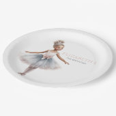 Tutu Schattigee Elegante Ballerina Waterverf Verja Papieren Bordje (Gekanteld)