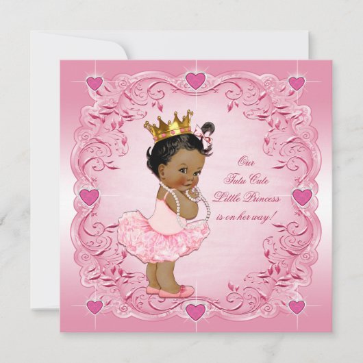 Tutu Schattigee etnische prinses liefde harten Bab Kaart (Voorkant)