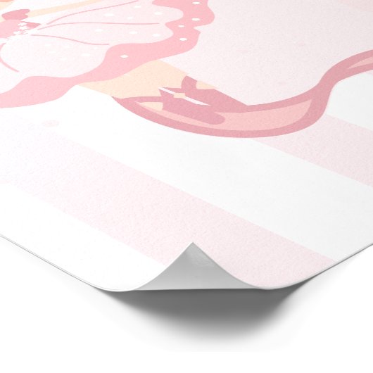 Tutu Schattigee meisjes '2e ballerina verjaardag w Poster (Hoek)