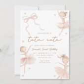 Tutu Schattigee meisjes tweede ballerina verjaarda Kaart (Voorkant)