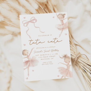 Tutu Schattigee meisjes tweede ballerina verjaarda Kaart