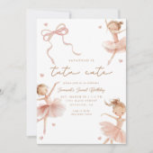 Tutu Schattigee meisjes tweede ballerina verjaarda Kaart (Voorkant)