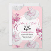 Tutu Sweet Birthday Invitation Kaart (Voorkant)