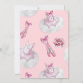 Tutu Sweet Birthday Invitation Kaart (Achterkant)