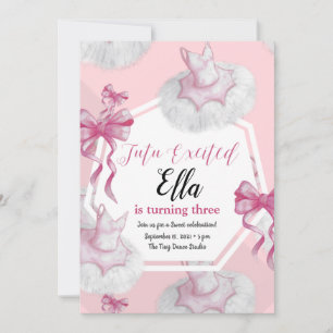 Tutu Sweet Birthday Invitation Kaart