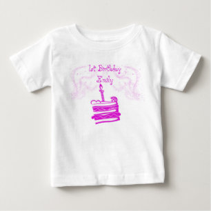 Tutu T-shirt voor meisjes 1e verjaardag