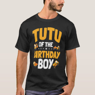 Tutu van de verjaardag jongen bouwvakker bday t-shirt
