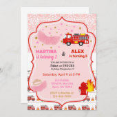 Tutus en een broeduitnodiging voor broers en zusse kaart (Voorkant / Achterkant)