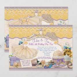 Tutus en Tea Party meisjes aankleden Kaart