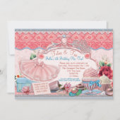 Tutus en Tea Party meisjes aankleden Kaart (Voorkant)