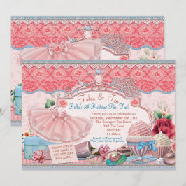 Tutus en Tea Party meisjes aankleden Kaart